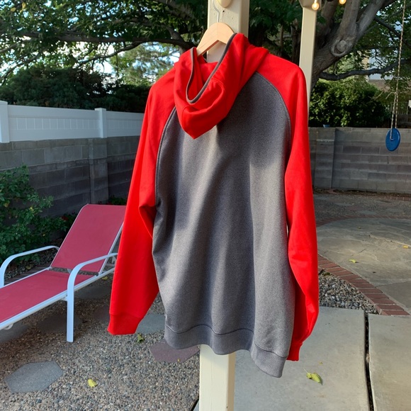 Dynasty Baseball Under Armor hoodie grey and red size XL/TG/EG - Picture 2 of 14